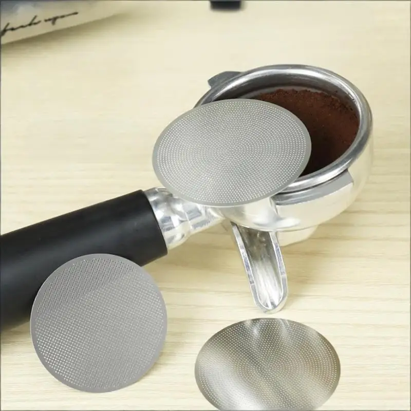 51mm 53mm 58.5mm Espresso Filter Holder with 0.2mm Mesh Sieve Even Extraction Home Barista Upgrade Tool
