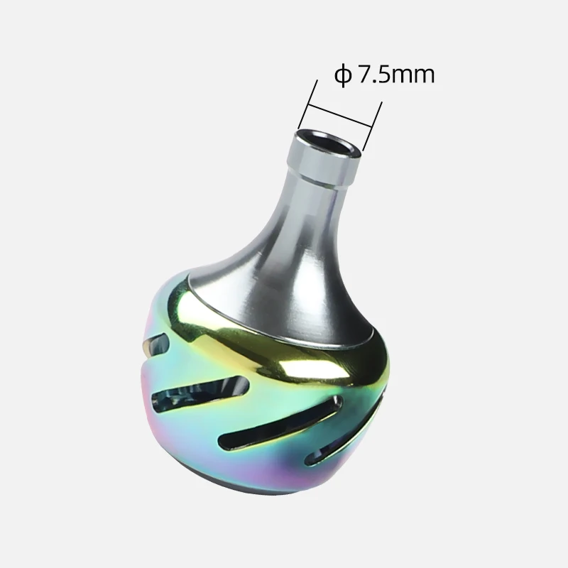 ROLLFISH 1PC Fishing Reel Handle Metal Knob Reel Rocker Arm Grip Ergonomics Design DIY Modification Fishing Equipment Tackles