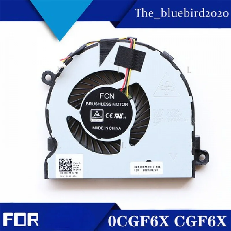 

L CPU fan 0CGF6X CGF6X For Dell Vostro 15-3568 15-3562