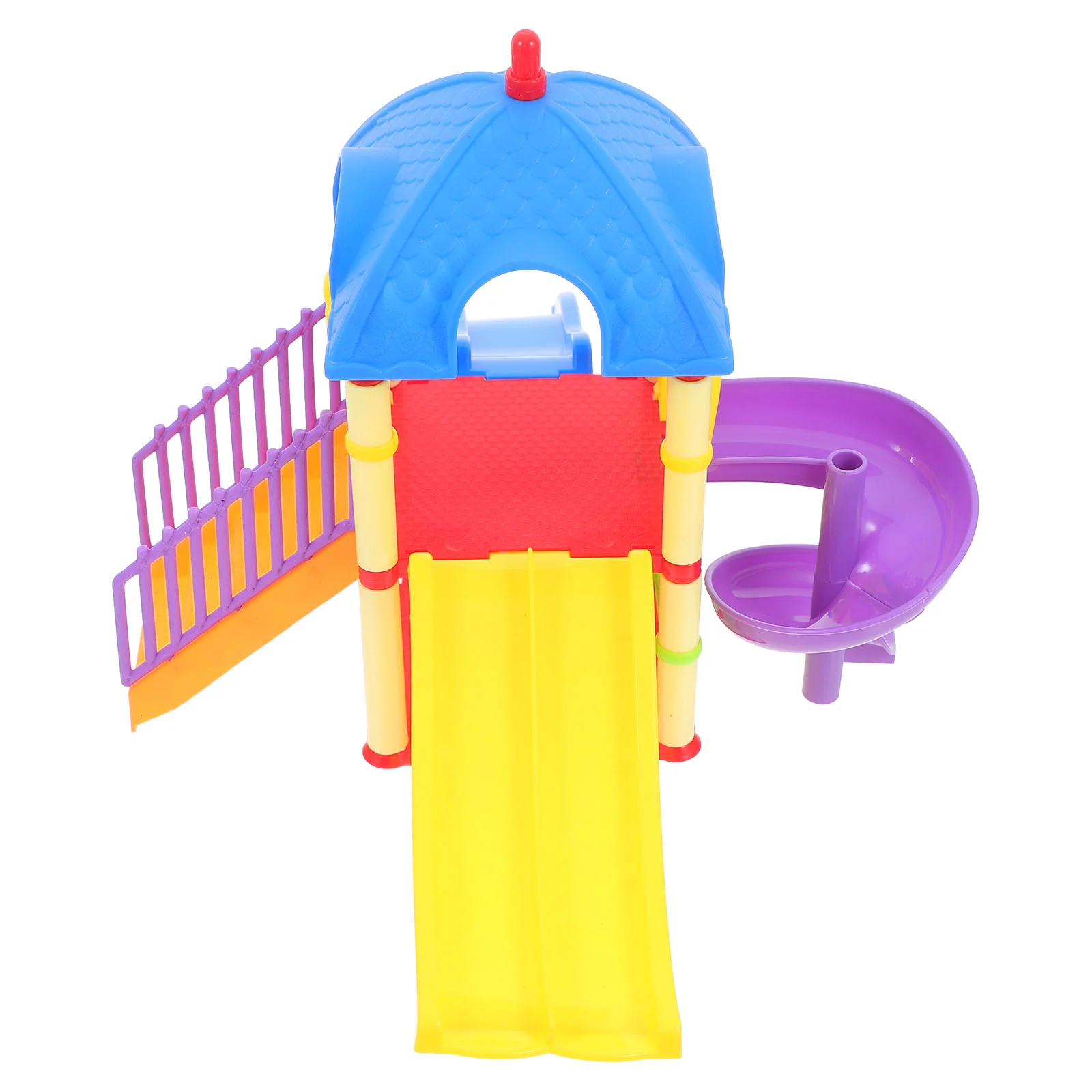 Slide Toys Kids for Miniature Decor Sand Table Buildings Playground Ornament Small Models Props