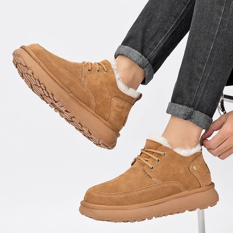 

High quality warm cotton outdoor snow boots for winter beautiful fashionable and comfortable men's shoes