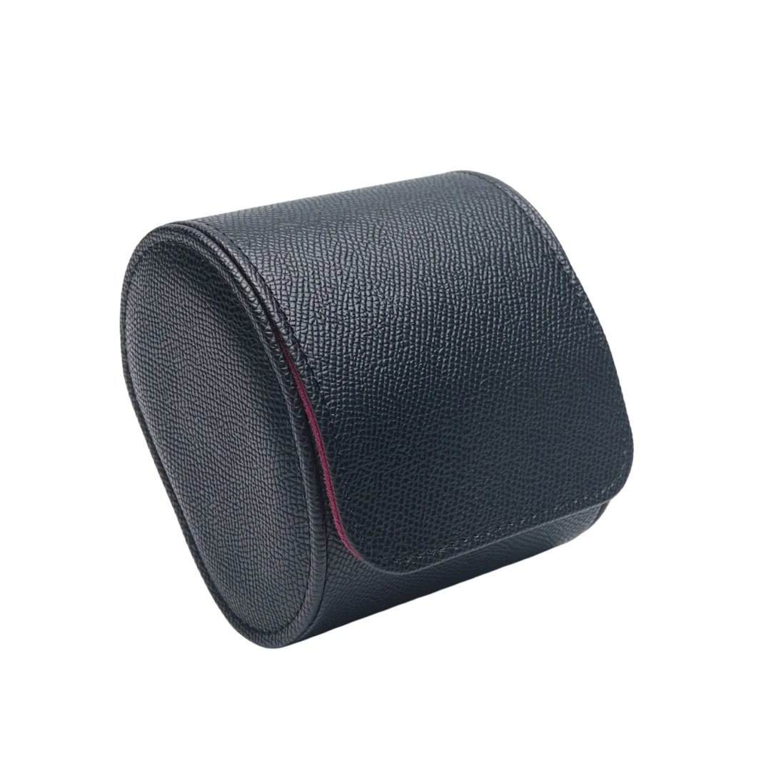 PU Leather Single Watch Travel Case, Portable Wristwatch Storage Pouch for Travel Home Use