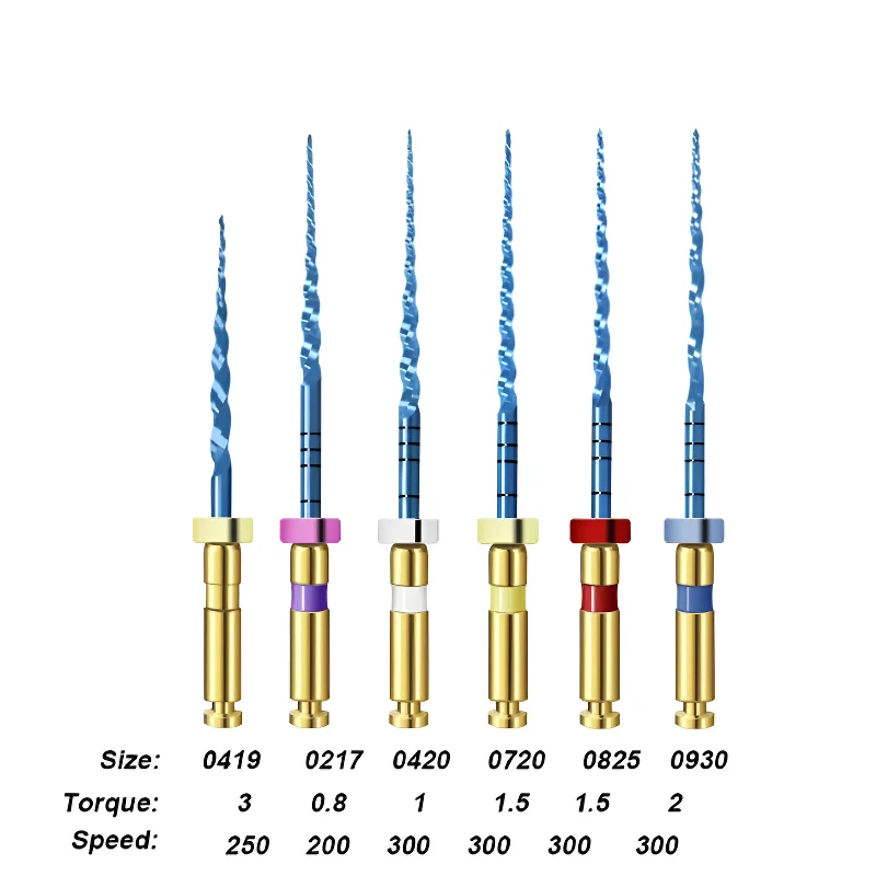 3Box  Dental SX-F3 Blue Files Nitinol  Universal Engine Endodontic Anti-Fatigue Constant Needle Dentistry Root Canal Material