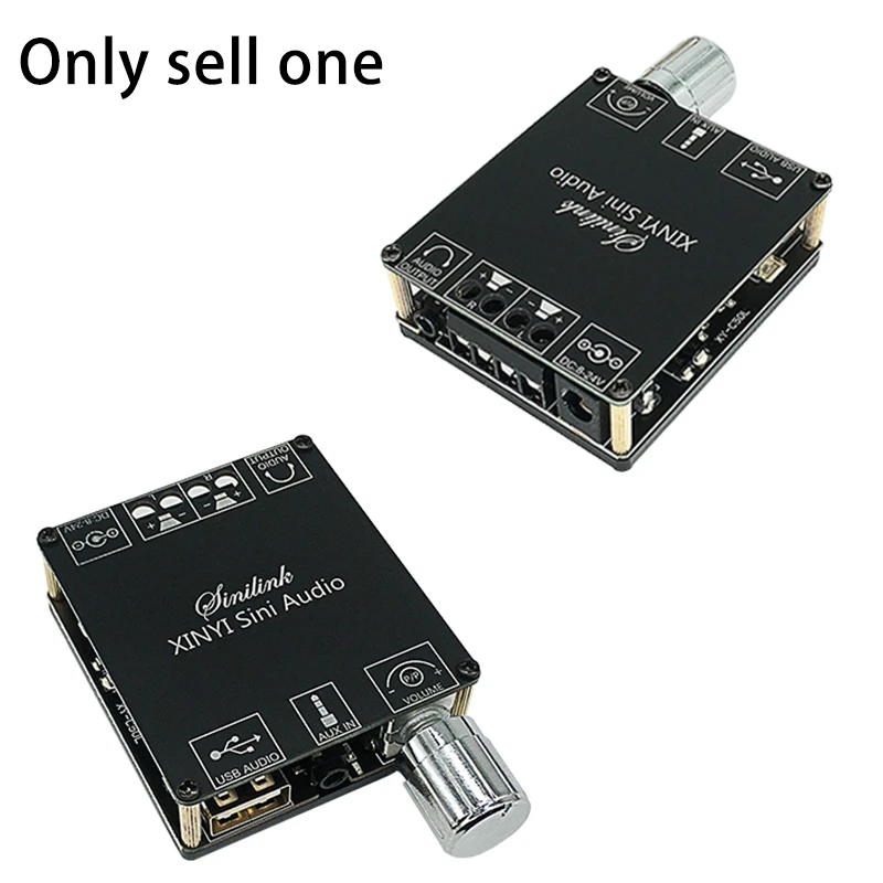 デジタルワイヤレスオーディオアンプ,Bluetooth 5.0,ステレオボード,50W x 2, 3.5mm, USB, XY-C50L