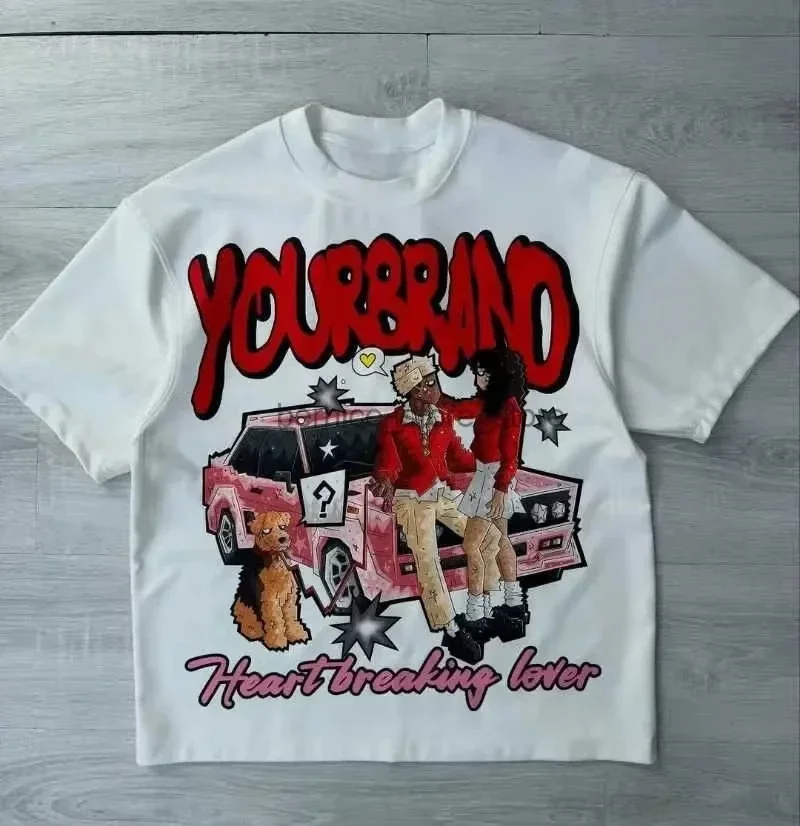 2026 Herrenkleidung Unisex Y2k Harajuku Streetwear Herrenmode Neues Print-Design Hemd Retro Hip-Hop Trend T-Shirt Y2k Sommer – Detail 6
