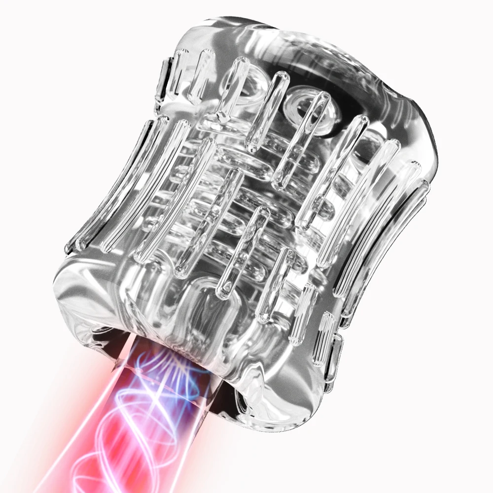 Taza masturbadora masculina reutilizable, Masterburbatar masculino, funda para pene, Juguetes sexuales, Vagina de cristal transparente, túnel texturizado, Coño de bolsillo