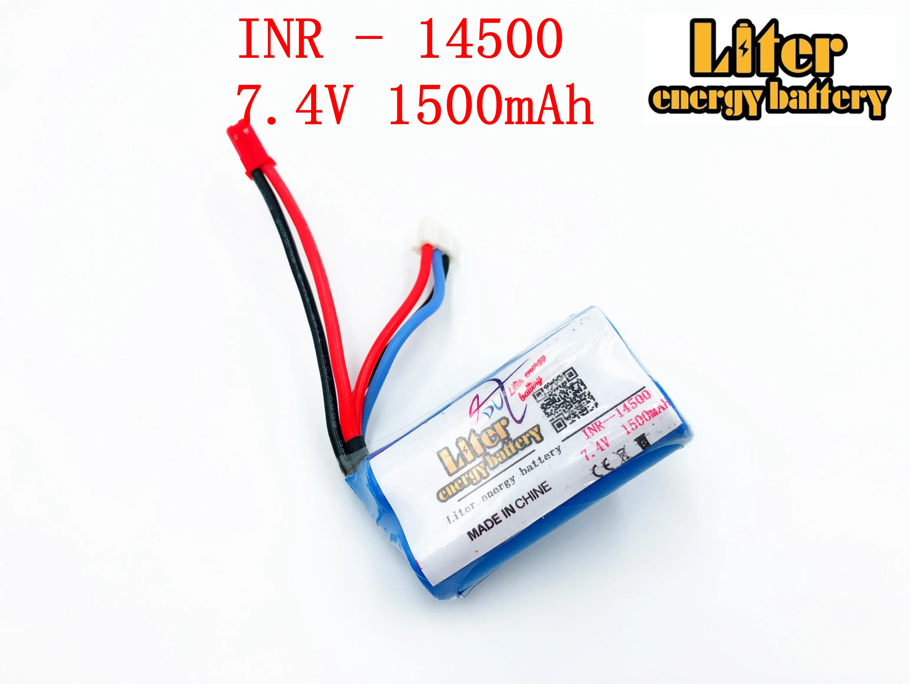 18650 7.2V 14500P Liter energy battery 14500 battery pack 2S1P 7.4V 1500mAh with pcb