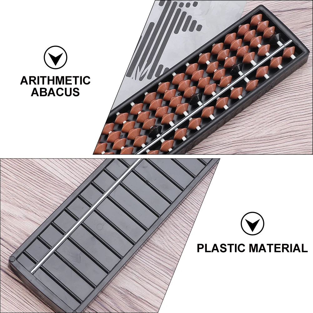 

2 Pcs Wooden Abacus Mental Arithmetic Toddler Mini Plastic Small Multi-function Children