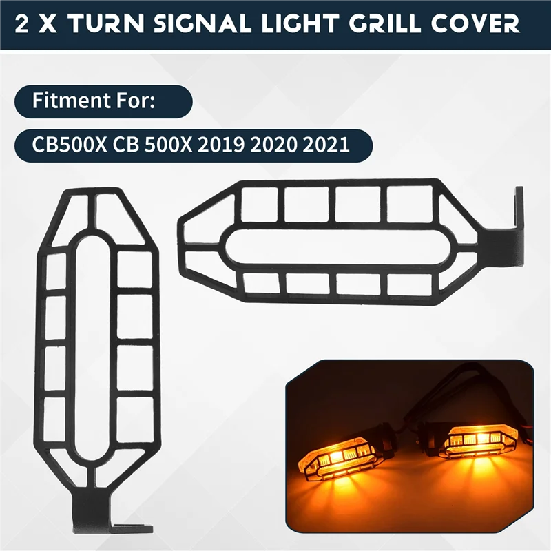 A11F-Motorcycle Rear Turn Signal Light Indicator Lamp Protector Cover For Honda CB500X CB 500X 2019 2020 2021
