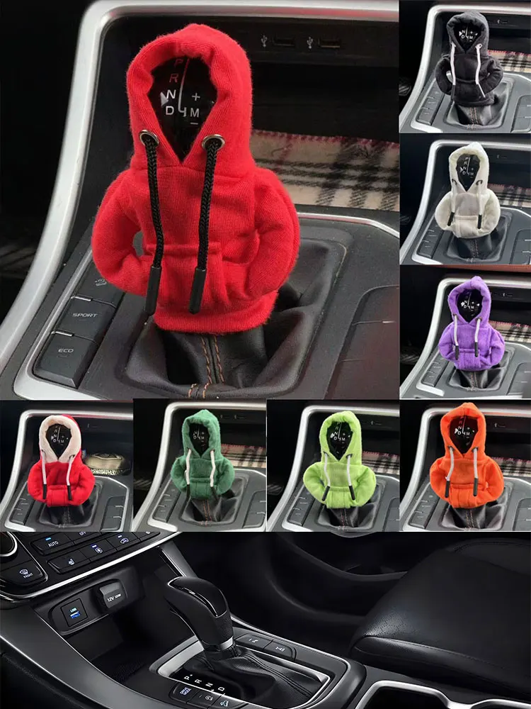 Couverture de changement de vitesse à capuche, chaleur d'hiver, couverture de changement de vitesse, décoration de poignée de vitesse, convient au levier de changement de vitesse automatique manuel,
