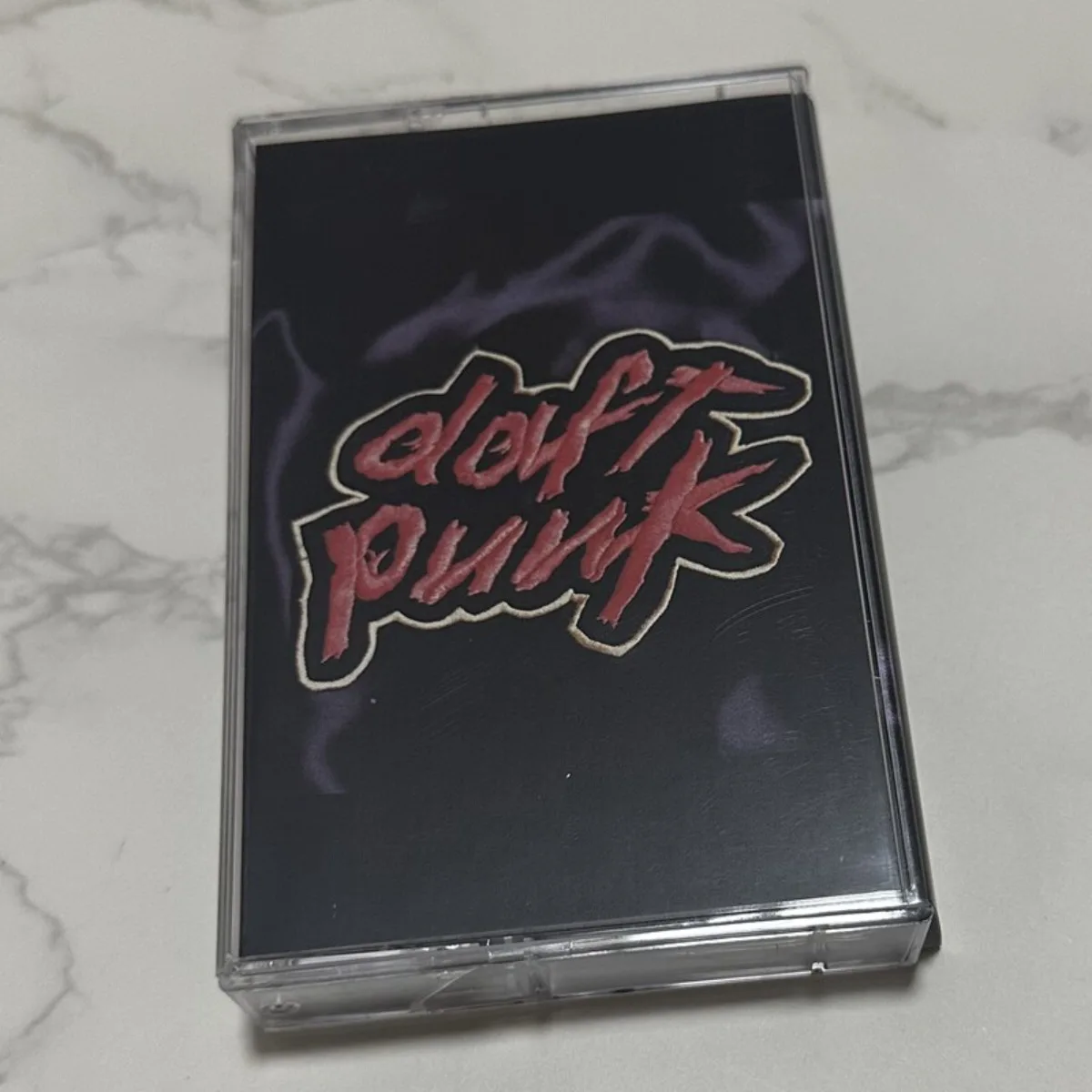 

Daft Punk Homework Electronic Music Cassette Tape with Lyric Book Retro House Dance Music for Electronic Fans and Collectors