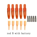 red B with battery