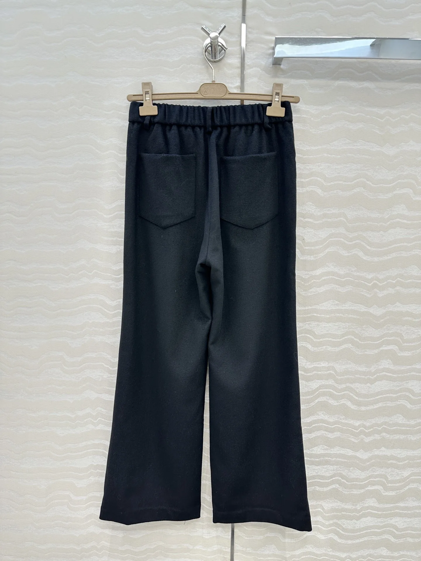 편안한 캐주얼 울 스트레이트 레그 팬츠 여성용 다용도 롱 바지 따뜻한 가을 겨울 패션 트렌드