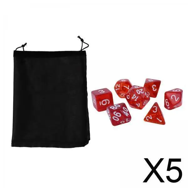 ชุดลูกเต๋าเกมทรงหลายเหลี่ยมที่สร้างสรรค์ ขอบเรียบ ตัวเลขชัดเจน สำหรับเกมกระดานกิจกรรม ปาร์ตี้ ชายหาด แคมป์ปิ้ง