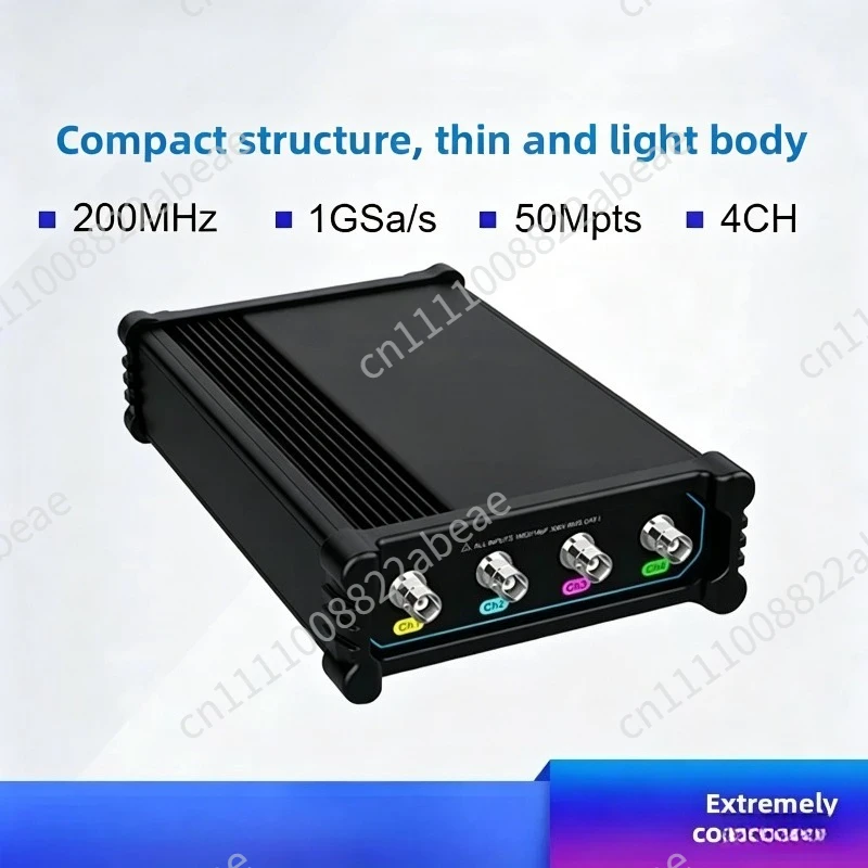 For VTO2004  (USB) Oscilloscope 4 Channels 200MHz Bandwidth 1GSa/s 50Mpts Memory Depth Analog Oscilloscope