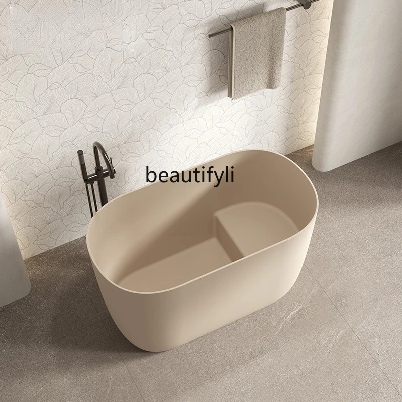

Integrated bathtub Artificial stone deep bubble family bed and breakfast Independent bidet