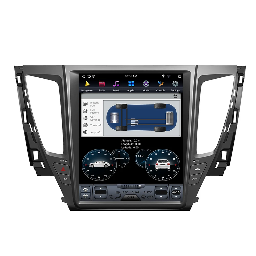

12.1" Vertical Screen For Mitsubishi Pajero Sports 2022 GPS Carplay Car Radio Android 11 Multimedia Video Player GPS Navigation