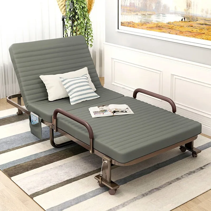 Lunch Break Outdoors Chaise Lounge Portable Nordic Living Room Furniture Foldable Comfort Chaise Lounge Leisure Sedia A Rotelle