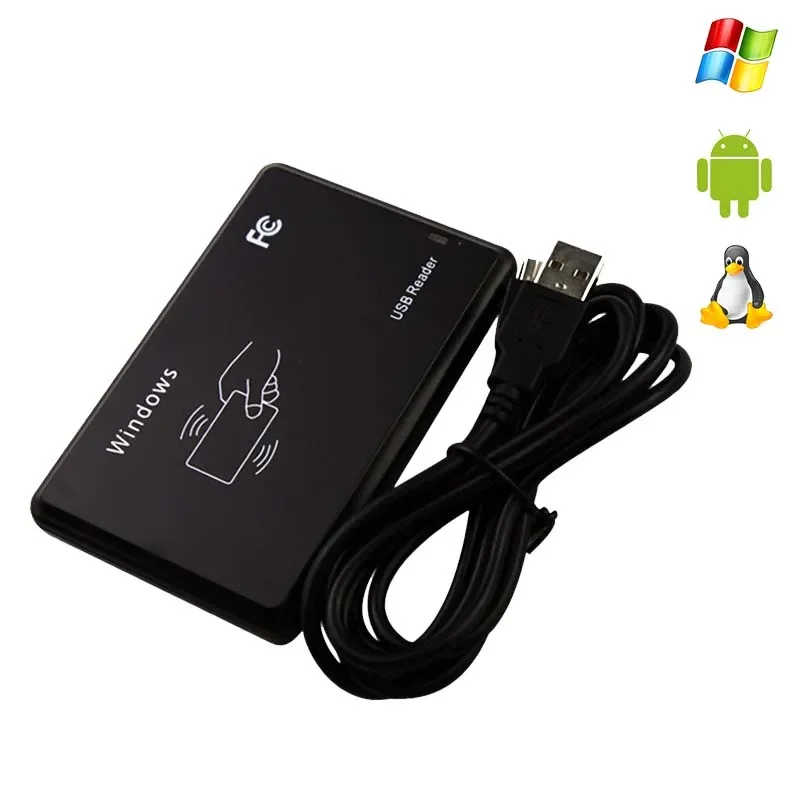 125Khz Em4100 Tk4100 Rfid Sleutel Duplicator Rfid Lezer Schrijver Nfc Lezer Rfid Duplicator Met Usb Alleen Lezen, Ondersteuning Windows Linux