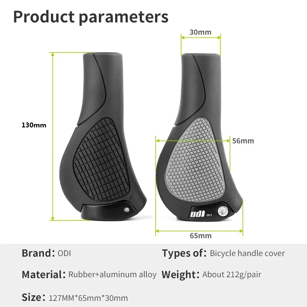 ODI OC1 MTB دراجة 22.2 مللي متر وسادة كبيرة غطاء دراجة المقود مكافحة زلة Grips مريح الدراجات المطاط الكرة مقبض اكسسوارات
