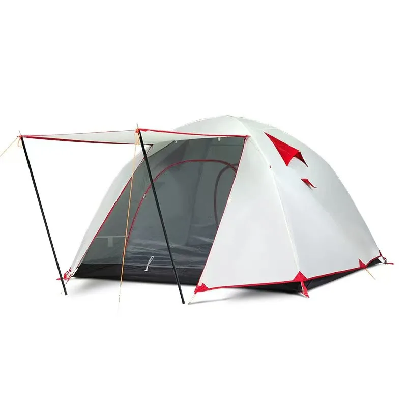 

Outdoor camping breathable gauze sunscreen ventilation tent, portable insect-proof rainproof fishing double canopy tent
