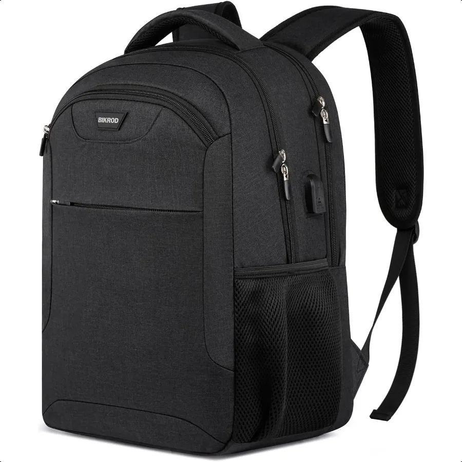 

Backpack for Men and Women School Backpack for Teen Water Resistant Busin Black Travel Laptop Back Pack Fit 15.6 Inch Laptop wi