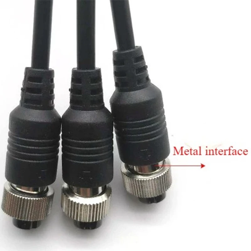 

M12 PU Пружинное видеонаблюдение Видеонаблюдение 8 м Удлинительный кабель Полуприцеп Спиральный четырехжильный футболка с авиационной головкой