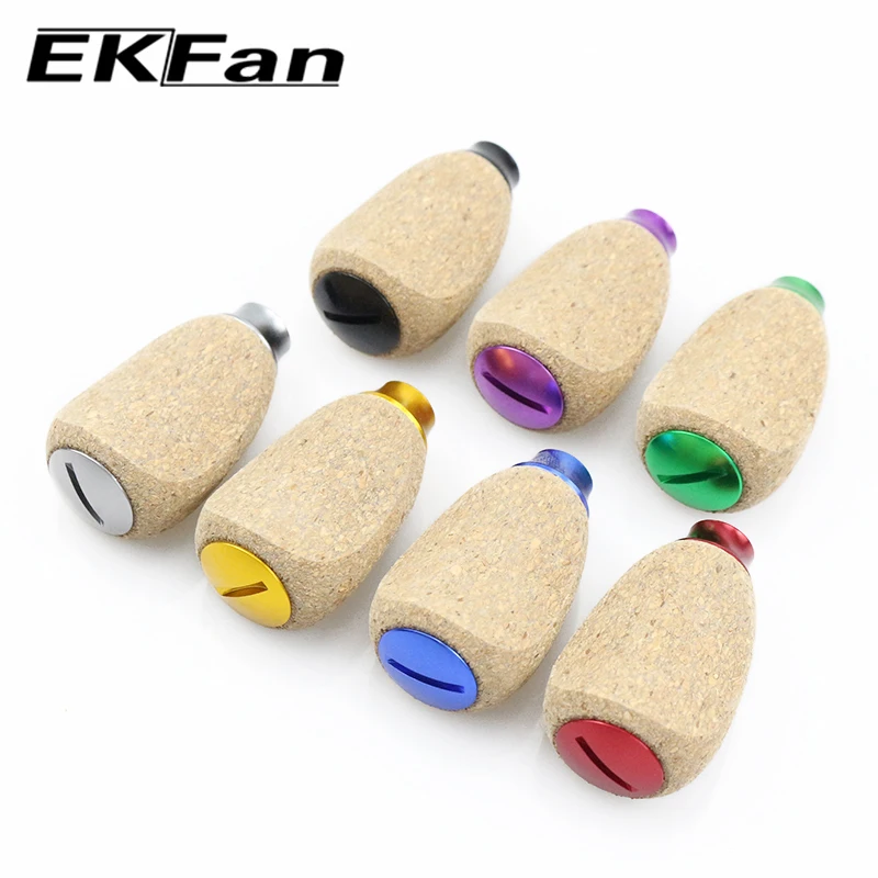 EKFan 1 Stück 42mm Kork-Holz-Kurbel für Spinn- und Baitcasting-Angelrollen (A/S/D) mit 7*4*2,5mm Lager, DIY-Teile für Köderrollen – Detail 4