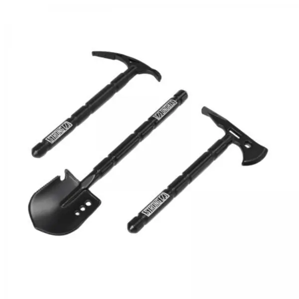 RC Crawler Accessories Kit Metal Pickaxe Axe Shovel Simulation Decorative Parts for Hobby Car DIY