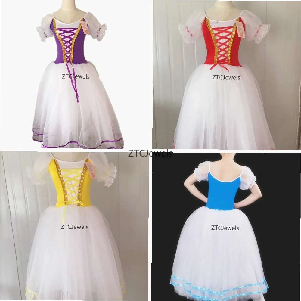 girls-ballet-costume-romantic-tutu-dress-with-puff-sleeves-long-tulle-skirt-velet-ballerina-cosplay-dress