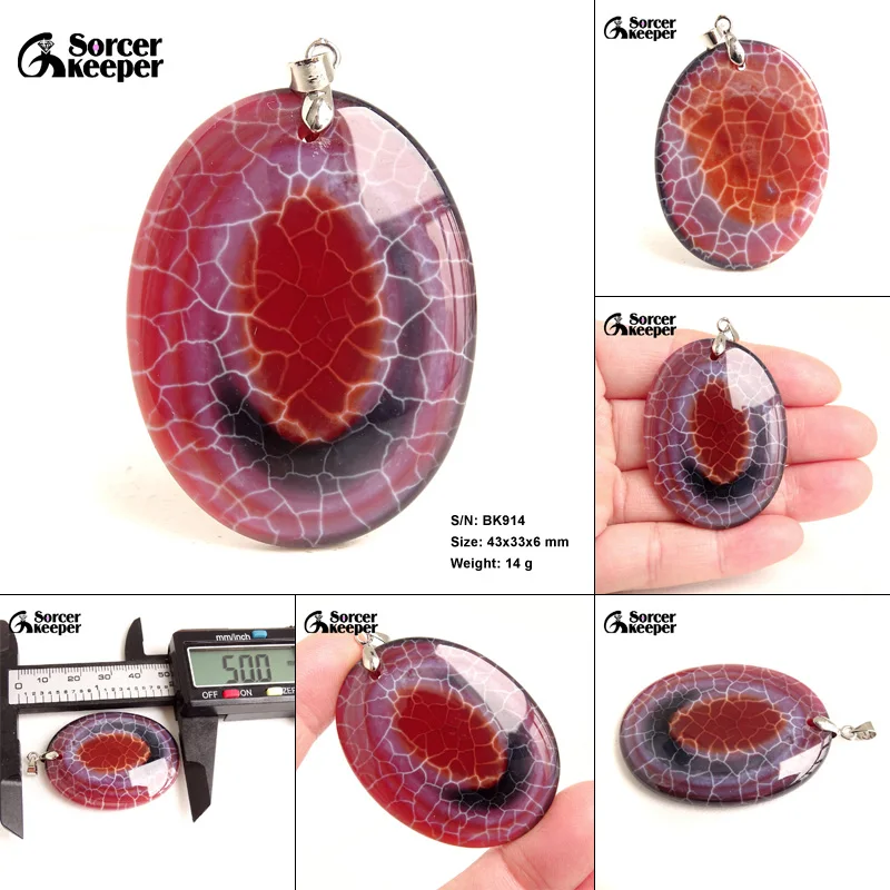 Fashion Women Man Botswana Agates Necklace Pendant Red Natural Gem Stone Beads Slide Healing Crystals for Jewelry Making BK914H