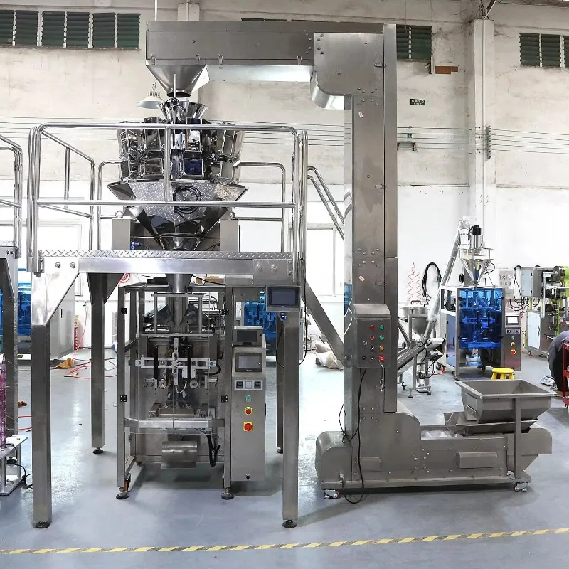 Automatic Combination Multi-head Weigher with  Shredded Lettuce Vertical Packing Machine