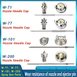 W-71 W-77 Nozzle Needle Aircap Set Spray Cap  W-101 W-200 Manual Spray Gun Accessories