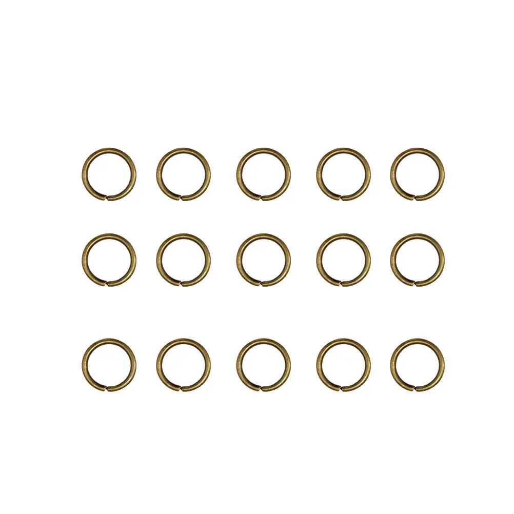 200Pcs Stainless Steel Key Chain Rings Split Jump Rings Metal Open Circles for Jewelry Craft DIY Key Chains 10x10mm Anti-Erosion