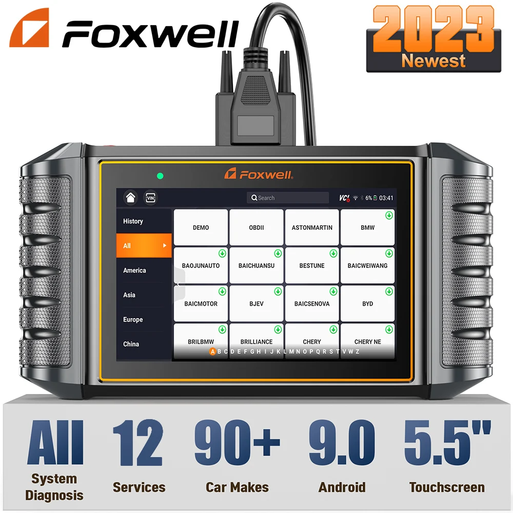 Foxwell NT726 Car OBD2 Scanner All System Code Reader EPB DPF TPMS ABS SAS TPS Oil 12 Reset OBD 2 Diagnostic Tool Free Upgrade