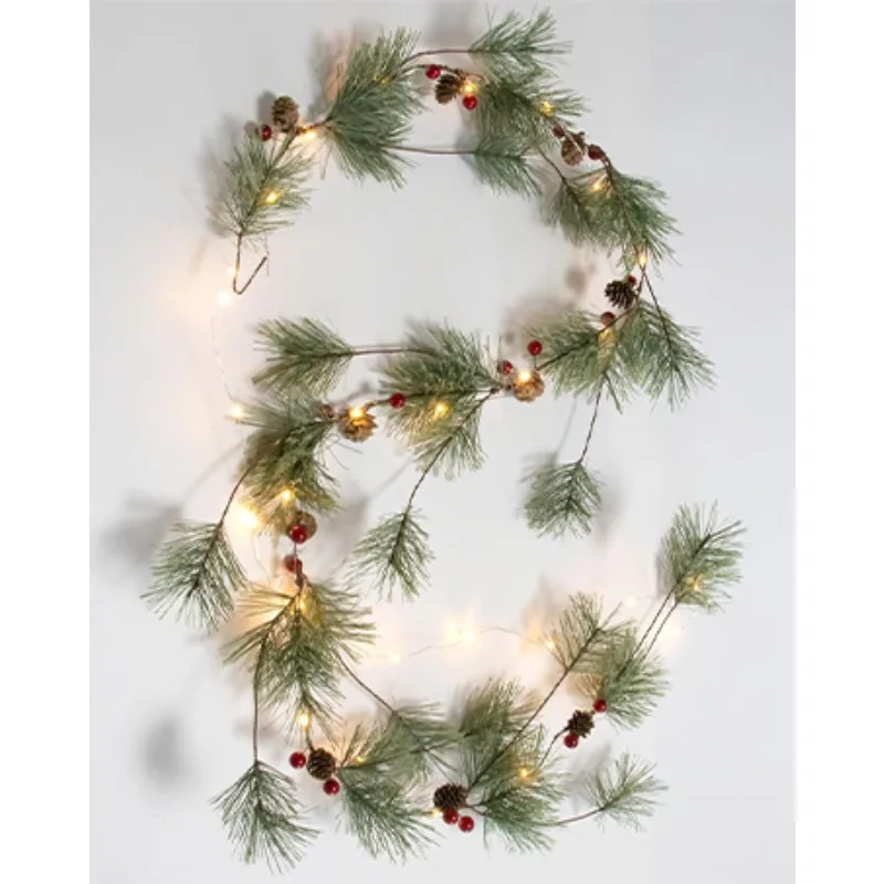 50er-Pack künstliche rote Beerenstiele mit Stechpalmenbeeren – realistische Weihnachtsbaumdekorationen aus Kunststoff für den Winter – Detail 6