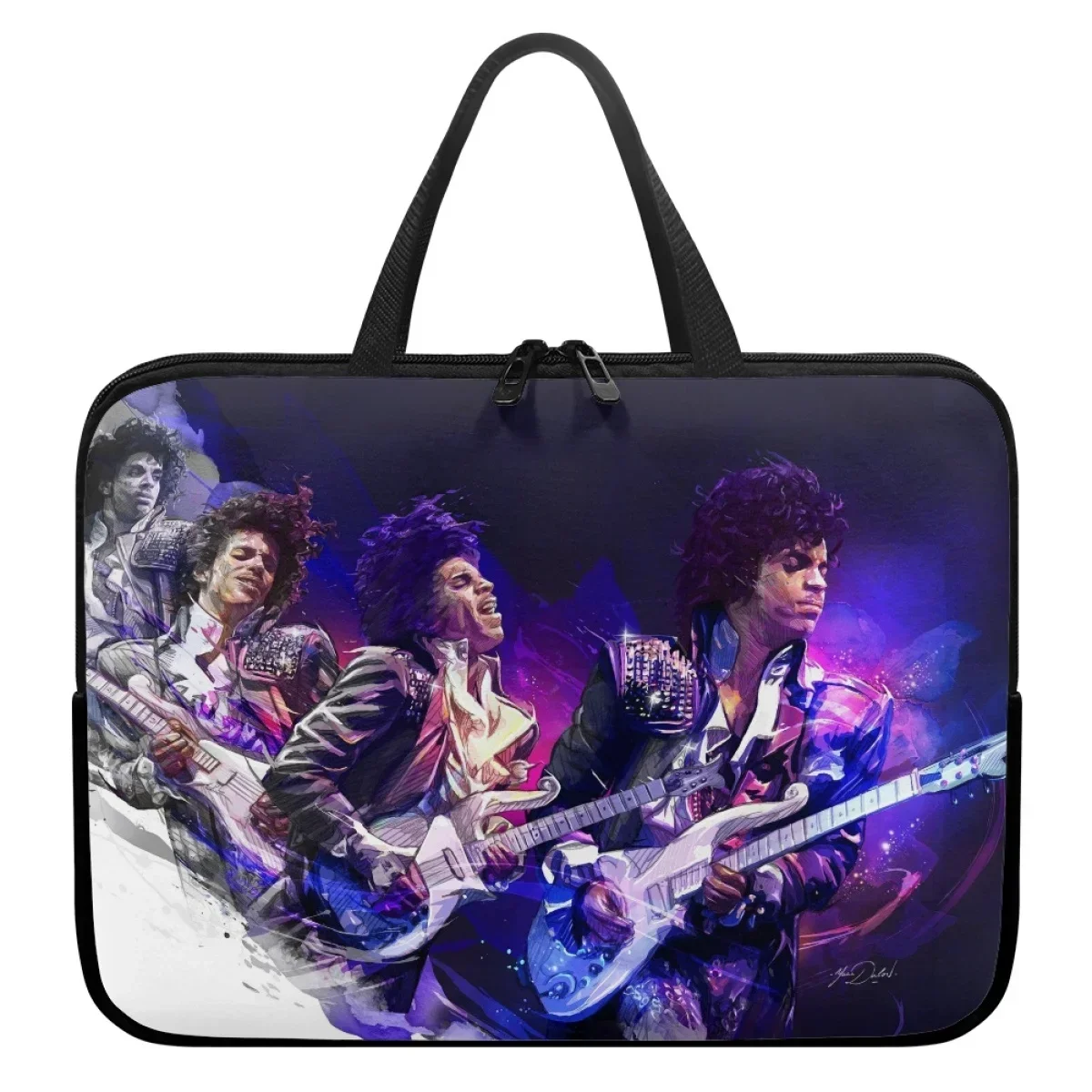 Prince Purple Rain Laptop Sleeve Case 13 14 15 16 17 Inch For Notebook Bag Rock Music Carrying Bag Shockproof Case for Men Women