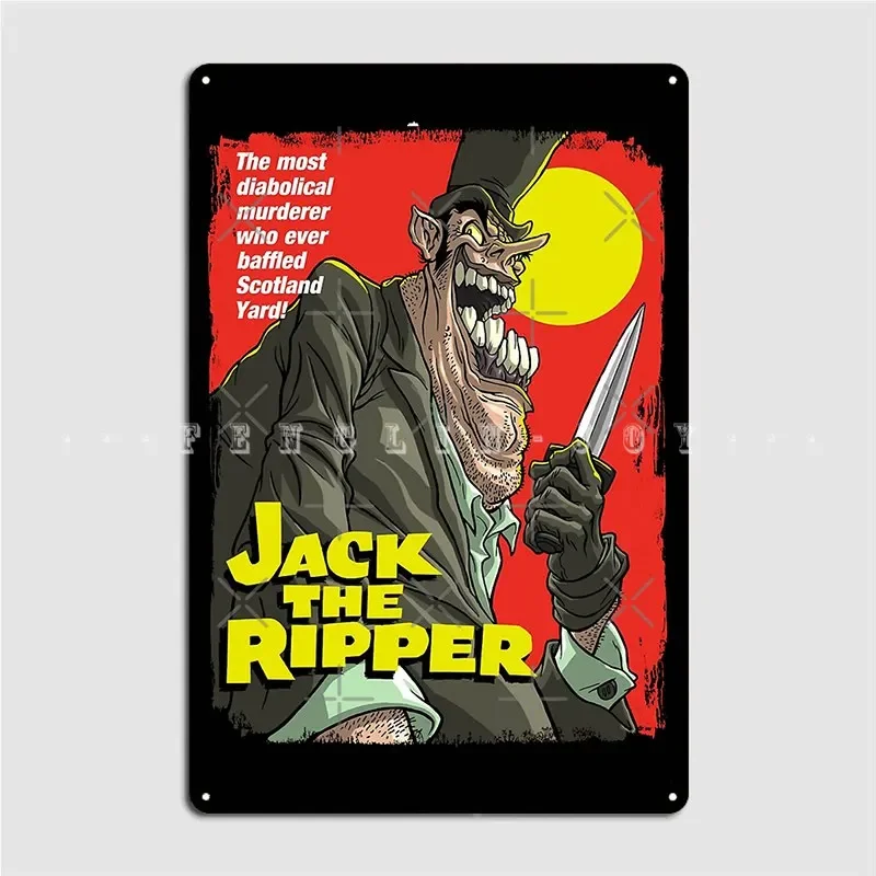 The Ripper Horror Movie Poster Metal Sign Design Home Wall Decor Club Tin Sign Poster