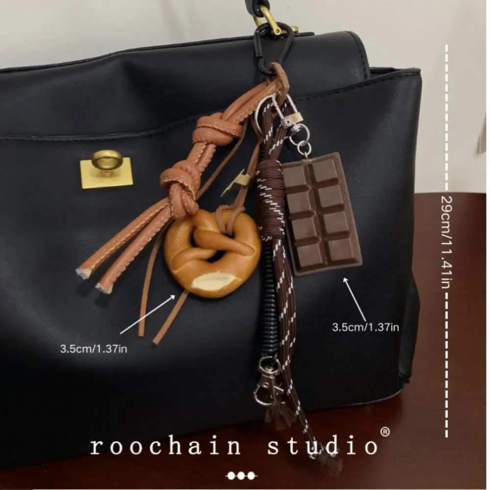Accessory Creative Keychains Cute Design Unique Shape Braided Rope Pendant Bag Hanging Decoration Travel Luggage