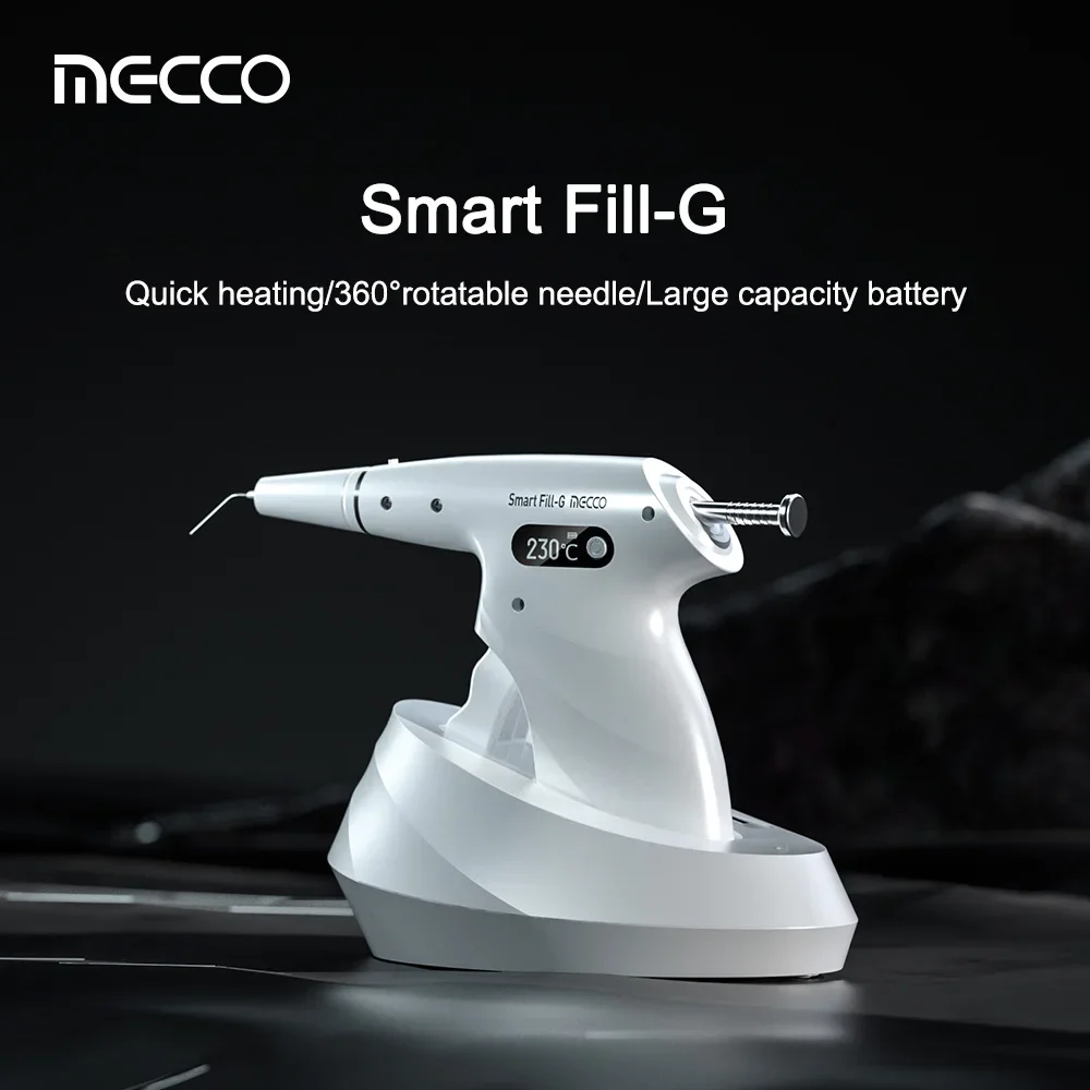 

Dental Mecco Smart FilI-G Endodontic Obturation System Gun Hot Melt Gutta Percha Fill Root Canals Precisely Dentistry Instrument