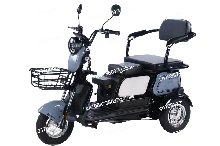 2023 New Model 3-Wheel Electric Scooter 500W Mini Electric Motorcycle Leisure Steel Frame Electric Tricycles Elderly 60V Folded