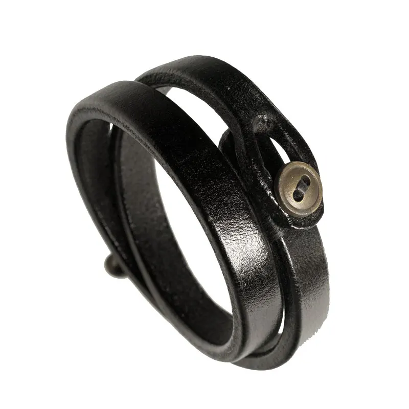 

Double-layer characteristic hand rope male personality popular jewelry handmade leather couple bracelet female