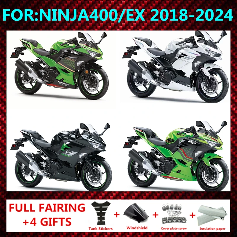 

Полный комплект обтекателей для мотоцикла, подходит для Ninja400, EX400, EX, Ninja 400, 2018, 2019, 2020, 2022, 2023, 2024 годов, кузов zxmt