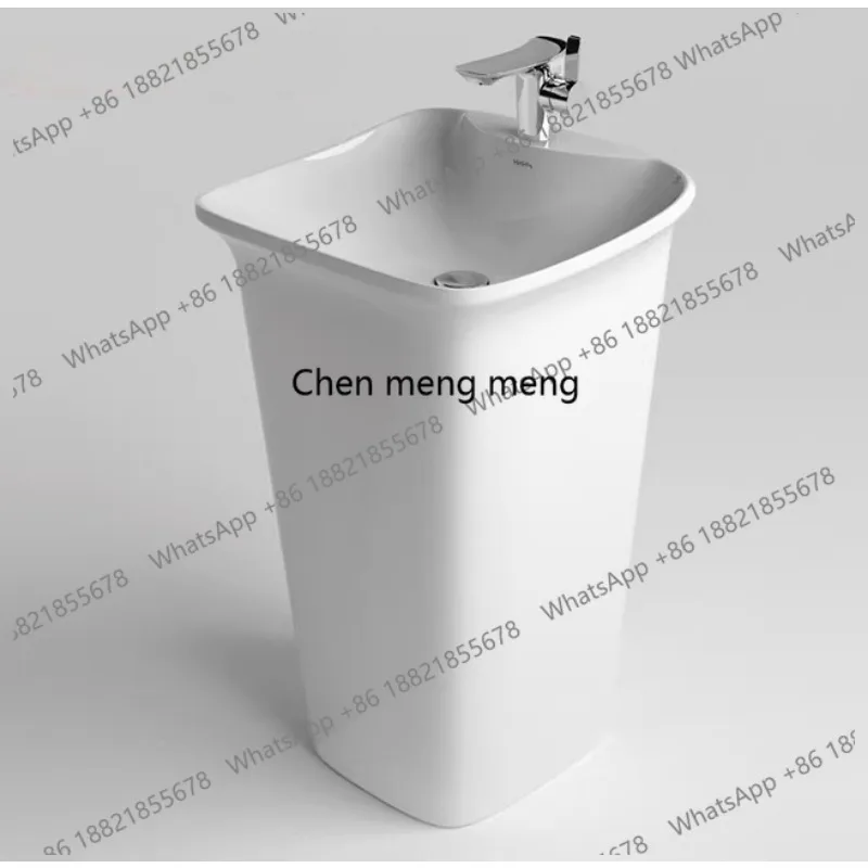 

Интегрированная колонная раковина, напольная керамическая раковина-тумба.