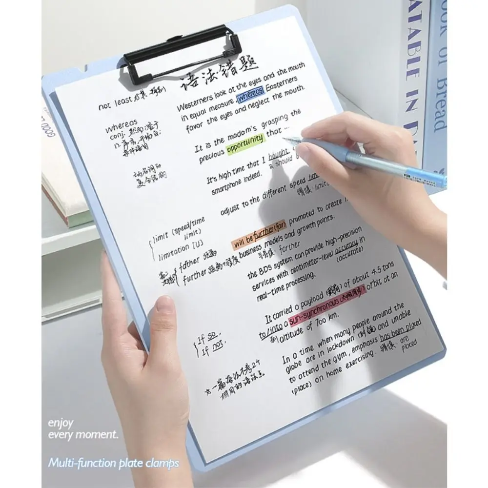 

Простая пластиковая папка для файлов формата А4, утолщенная подвесная буфер обмена для хранения, блокнот для письма, подарок/прощайте