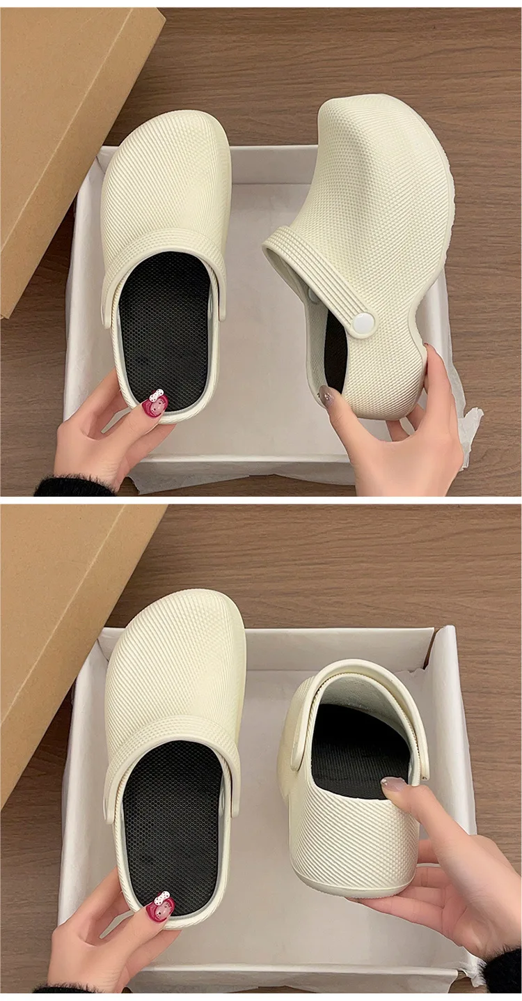 2026 Sommer Damen Clogs – Verstellbare Knöchelriemen-Slipper, wasserfeste Schuhe für Damen, orthopädische Komfort-Gehsandalen – Detail 18