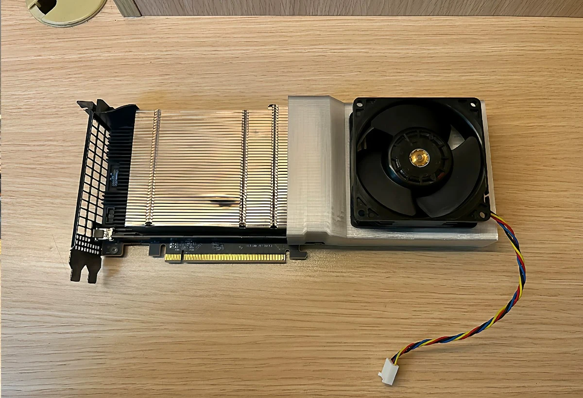 New for AMD for Radeon Instinct MI25 MI50 8cm Down-blow Cooling Fan Upgrade
