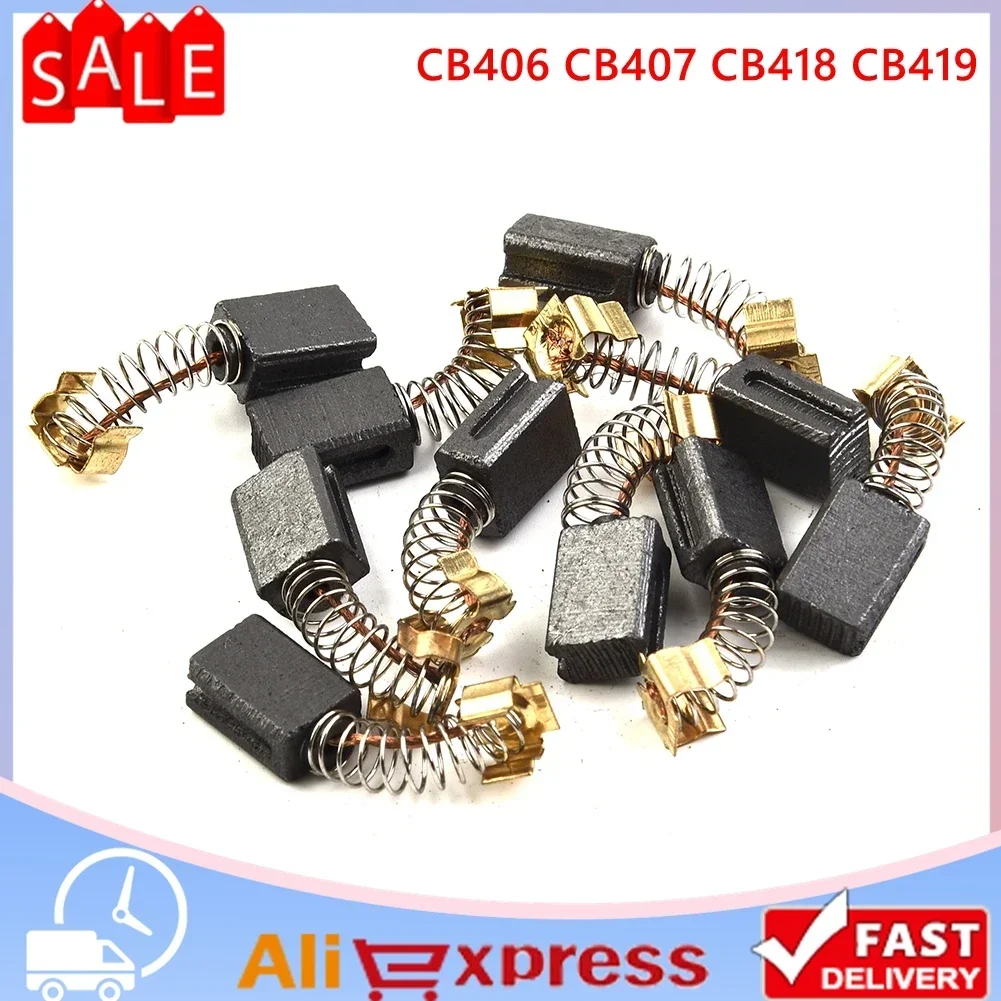 ジグソー用カーボンブラシ,電気工具,アクセサリー,cb406,cb407,cb418,cb419,191962-4,hr2432,hr2450,hr2450t,6x9x12.5m, 10個