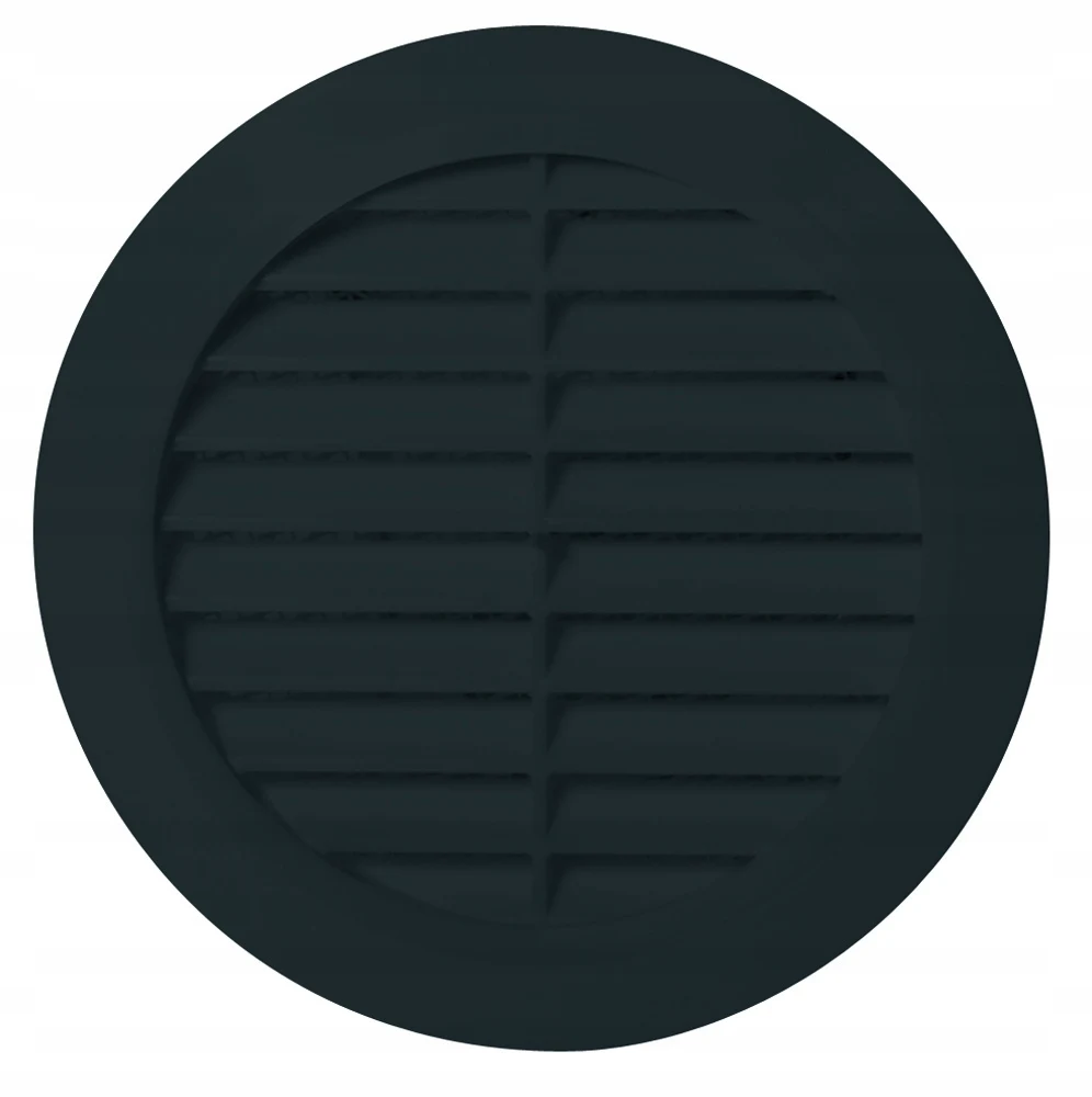 Ronde ventilatierooster T30CZ, Ø100 mm, zwart