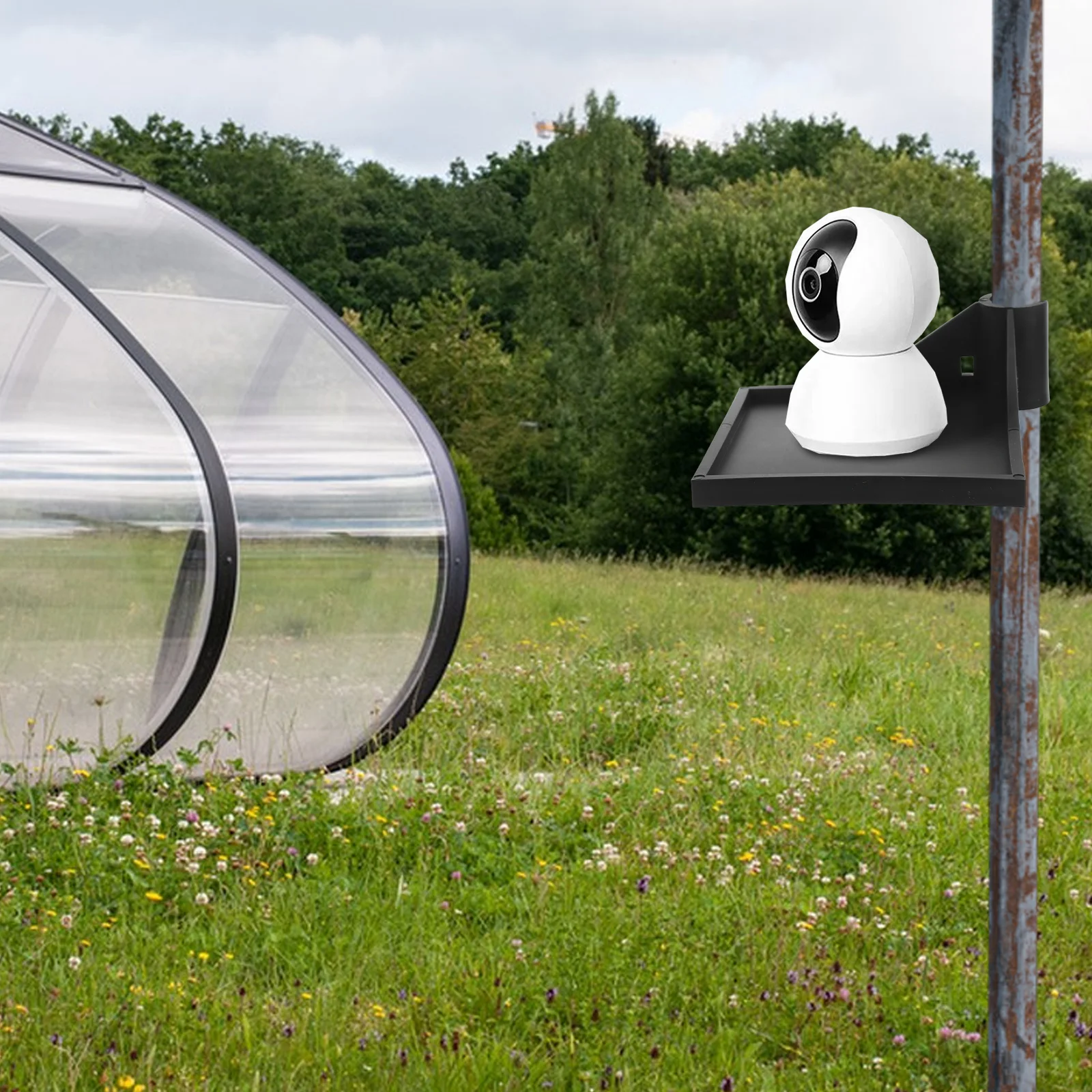 

2pcs Corner Rack Grow Tent Shelf Durable Plastic Easy Installation Lightweight Spacesaving Hygrometer Holder Camera Mount